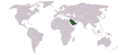 Location of Saudi Arabia