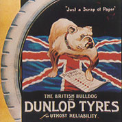 British Bulldog, Dunlop tyres poster